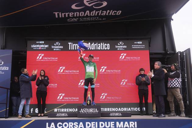 Tarozzi Manuele of Vf Group Bardianicsf-Faizane during the 60th Tirreno - Adriatico 2025, Stage 4 from Norcia to Trasacco - on March 13, 2025 in Norcia, Umbria, Italy.  Copyright: xFabioxFerrari LaPressex