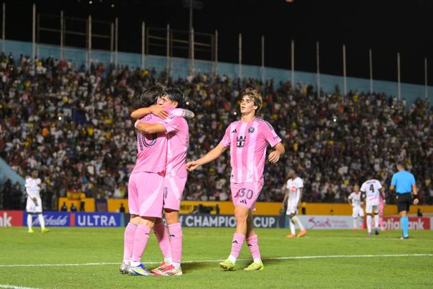 RECORD DATE NOT STATED Concacaf Champions Cup 2025 Cavalier vs Inter Miami Lionel Messi celebrate this goal 0-2 of Inter Miami during the round of 16 second leg match between Cavalier and Inter Miami as part of the CONCACAF Champions Cup 2025, at National Stadium on March 13, 2025 in Kingston, Jamaica. KINGSTON JAMAICA JAMAICA  Copyright: xAdrianxMaciasx 20250313210547_CCC_2025_R16_CAV_MIA_MESSI69
