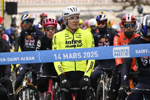 Paris - Nice 2025 - stage 6 BERRE L ETANG, FRANCE - MARCH 14 : Zimmermann Georg (GER) of Intermarche - Wanty during stage 6 of the 83th edition of the Paris - Nice cycling race, a stage of 209,8km with start in Saint-Julien-en-Saint-Alban and finish in Berre L Etang on March 14, 2025 in Berre L Etang, France, 14 03 2025 ( Motordriver Kenny Verfaillie - Berre L Etang France  Copyright: xNicoxVereeckenx