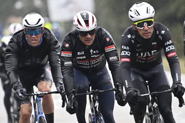 Paris - Nice 2025 - stage 6 BERRE L ETANG, FRANCE - MARCH 14 : Lampaert Yves (BEL) of Soudal Quick-Step pictured during stage 6 of the 83th edition of the Paris - Nice cycling race, a stage of 209,8km with start in Saint-Julien-en-Saint-Alban and finish in Berre L Etang on March 14, 2025 in Berre L Etang, France, 14 03 2025 ( Motordriver Kenny Verfaillie - Berre L Etang France Copyright: xNicoxVereeckenx