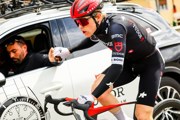 Australian Michael Storer of Tudor Pro Cycling Team pictured in action during stage seven of the 83th edition of the Paris-Nice cycling race, 147,8 km from Nice to Auron, France, Saturday 15 March 2025. DAVIDxPINTENS x114999764x