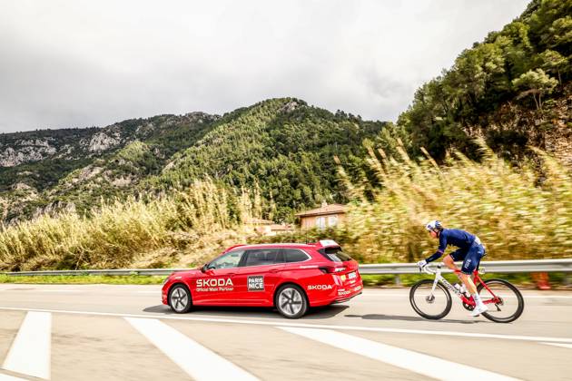 Swiss Stefan Kung of Groupama-FDJ pictured in action during stage seven of the 83th edition of the Paris-Nice cycling race, 147,8 km from Nice to Auron, France, Saturday 15 March 2025. DAVIDxPINTENS x114999769x