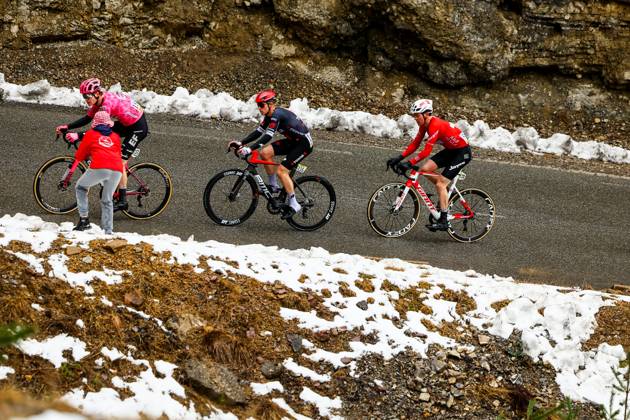 Australian Michael Storer of Tudor Pro Cycling Team pictured in action during stage seven of the 83th edition of the Paris-Nice cycling race, 147,8 km from Nice to Auron, France, Saturday 15 March 2025. DAVIDxPINTENS x115005446x