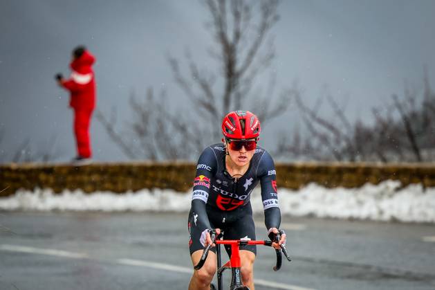Australian Michael Storer of Tudor Pro Cycling Team pictured in action during stage seven of the 83th edition of the Paris-Nice cycling race, 147,8 km from Nice to Auron, France, Saturday 15 March 2025. DAVIDxPINTENS  x115007026x