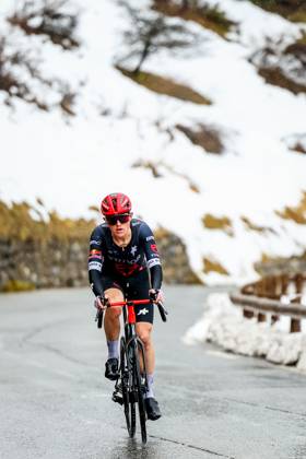 Australian Michael Storer of Tudor Pro Cycling Team pictured in action during stage seven of the 83th edition of the Paris-Nice cycling race, 147,8 km from Nice to Auron, France, Saturday 15 March 2025. DAVIDxPINTENS x115007348x