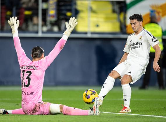 Villarreal vs Real Madrid Rodrygo (Real Madrid) in action during the game against Villarreal valid for La Liga at the La Ceramica stadium, in Vila Real, today March 15, 2025. Copyright: xx 0L3A3824