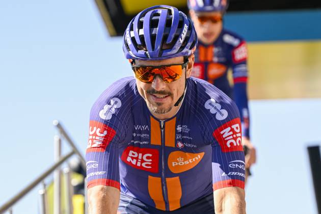 Paris - Nice 2025 - stage 8 NICE, FRANCE - MARCH 16 : Degenkolb John (GER) of Team Picnic Postnl before the start of the race during stage 8 and final stage of the 83th edition of the Paris - Nice cycling race, a stage of 119,9km with start and finish in Nice on March 16, 2025 in Nice, France, 16 03 2025 ( Motordriver Kenny Verfaillie - Nice France  Copyright: xNicoxVereeckenx
