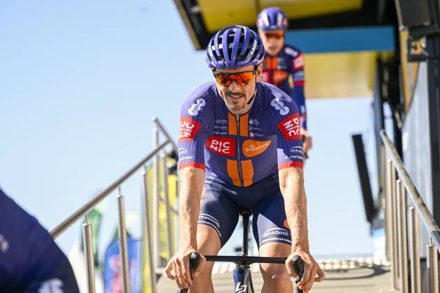 Paris - Nice 2025 - stage 8 NICE, FRANCE - MARCH 16 : Degenkolb John (GER) of Team Picnic Postnl before the start of the race during stage 8 and final stage of the 83th edition of the Paris - Nice cycling race, a stage of 119,9km with start and finish in Nice on March 16, 2025 in Nice, France, 16 03 2025 ( Motordriver Kenny Verfaillie - Nice France Copyright: xNicoxVereeckenx