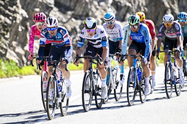 Paris - Nice 2025 - stage 8 iNICE, FRANCE - MARCH 16 : Schachmann Maximilian (GER) of Soudal Quick-Step in action during stage 8 and final stage of the 83th edition of the Paris - Nice cycling race, a stage of 119,9km with start and finish in Nice on March 16, 2025 in Nice, France, 16 03 2025 ( Motordriver Kenny Verfaillie - Nice France Copyright: xNicoxVereeckenx