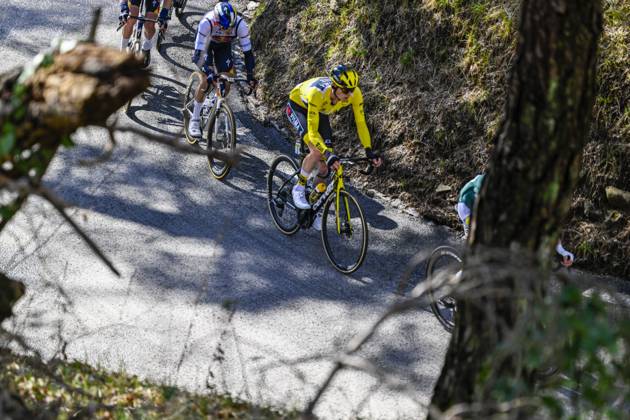 Paris - Nice 2025 - stage 8 NICE, FRANCE - MARCH 16 : Jorgenson Matteo (USA) of Team Visma Lease A Bike in action during stage 8 and final stage of the 83th edition of the Paris - Nice cycling race, a stage of 119,9km with start and finish in Nice on March 16, 2025 in Nice, France, 16 03 2025 ( Motordriver Kenny Verfaillie - Nice France  Copyright: xNicoxVereeckenx