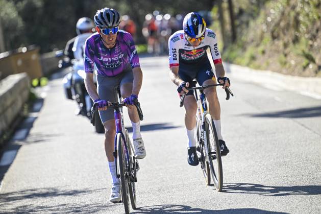 Paris - Nice 2025 - stage 8 NICE, FRANCE - MARCH 16 : Vlasov Aleksandr (RUS) of Red Bull - Bora - Hansgrohe and O Connor Ben (AUS) of Team Jayco Alula in action during stage 8 and final stage of the 83th edition of the Paris - Nice cycling race, a stage of 119,9km with start and finish in Nice on March 16, 2025 in Nice, France, 16 03 2025 ( Motordriver Kenny Verfaillie - Nice France  Copyright: xNicoxVereeckenx