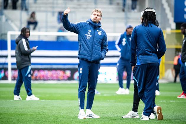 FOOTBALL : RC Strasbourg vs Toulouse FC - Ligue 1 - Journà e 26 - 16 03 2025 Thomas Delaine (RC Strasbourg) StrasbourgFrance Copyright: xBaptistexAutissierx