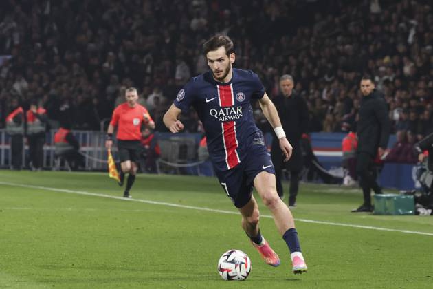 FOOTBALL : Paris Saint Germain Vs Olympique de Marseille - Ligue 1 - 16 03 2025 Khvicha Kvaratskhelia (PSG) ParisFrance  Copyright: xMichtofx