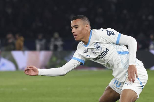 FOOTBALL : Paris Saint Germain Vs Olympique de Marseille - Ligue 1 - 16 03 2025 Mason Greenwood (OM) ParisFrance Copyright: xMichtofx