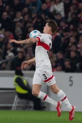 Ramon Hendriks VfB Stuttgart, 03 GER, VfB Stuttgart vs Bayer 04 Leverkusen, Football, Men, 1 Bundesliga, Matchday 26, Season 2024 2025, 16 03 2025, DFL DFB REGULATIONS PROHIBIT ANY USE OF PHOTOGRAPHS AS IMAGE SEQUENCES AND OR QUASI VIDEO, GER, VfB Stuttgart vs Bayer 04 Leverkusen, Football, Men, 1 Bundesliga, Matchday 26, Season 2024 2025, 16 03 2025 Stuttgart Copyright: xEibner-Pressefoto WolfgangxFrankx EP_WFK