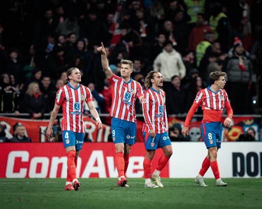 Atletico de Madrid v FC Barcelona, Barca - LaLiga EA Sports MADRID, SPAIN, MARCH 16: Alexander Sorloth of Atletico de Madrid celebrating after scoring his goal during the LaLiga EA Sports match between Atletico de Madrid and FC Barcelona at Estadio Civitas Metropolitano on March 16, 2025 in Madrid, Spain. Madrid Estadio Civitas Metropolitano Madrid Spain Copyright: xAlexxPerezx AtleticodeMadridFCBarcelona16MARCH281