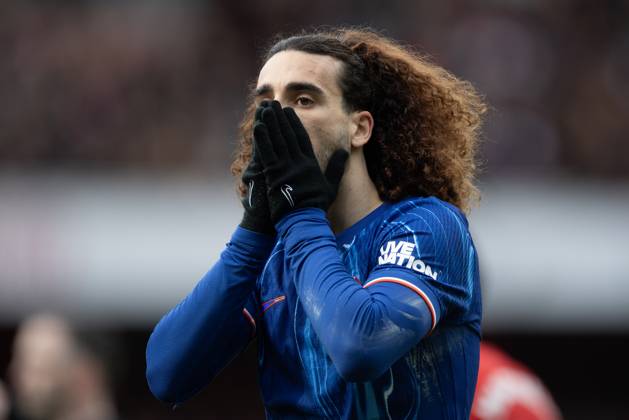 Arsenal FC v Chelsea FC - Premier League LONDON, ENGLAND - MARCH 16: Marc Cucurella of Chelsea during the Premier League match between Arsenal FC and Chelsea FC at Emirates Stadium on March 16, 2025 in London, England. London Emirates Stadium England United Kingdom Copyright: xVisionhausx 776173156