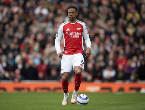 Arsenal FC v Chelsea FC - Premier League LONDON, ENGLAND - MARCH 16: Magalhaes Gabriel of Arsenal during the Premier League match between Arsenal FC and Chelsea FC at Emirates Stadium on March 16, 2025 in London, England. London Emirates Stadium England United Kingdom Copyright: xVisionhausx 776173156