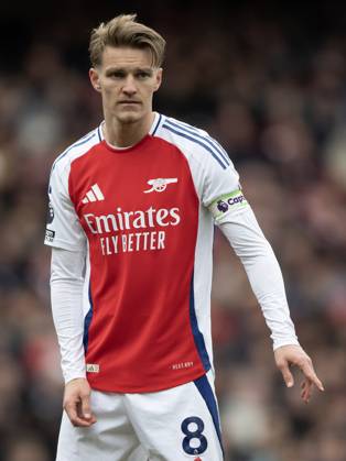 Arsenal FC v Chelsea FC - Premier League LONDON, ENGLAND - MARCH 16: Martin Odegaard of Arsenal during the Premier League match between Arsenal FC and Chelsea FC at Emirates Stadium on March 16, 2025 in London, England. London Emirates Stadium England United Kingdom Copyright: xVisionhausx 776173156