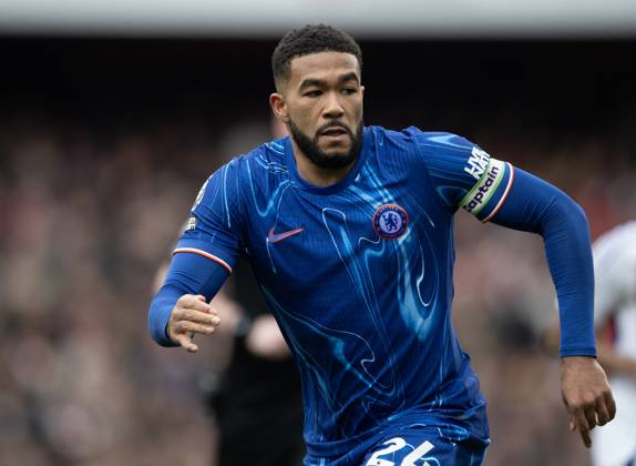 Arsenal FC v Chelsea FC - Premier League LONDON, ENGLAND - MARCH 16: Reece James of Chelsea during the Premier League match between Arsenal FC and Chelsea FC at Emirates Stadium on March 16, 2025 in London, England. London Emirates Stadium England United Kingdom Copyright: xVisionhausx 776173156