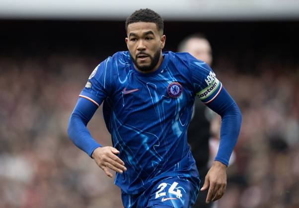 Arsenal FC v Chelsea FC - Premier League LONDON, ENGLAND - MARCH 16: Reece James of Chelsea during the Premier League match between Arsenal FC and Chelsea FC at Emirates Stadium on March 16, 2025 in London, England. London Emirates Stadium England United Kingdom Copyright: xVisionhausx 776173156