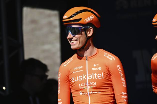 Danilith Nokere Koerse 2025 cycling race NOKERE, BELGIUM - MARCH 19 : Van Der Tuuk Danny (POL) of Euskaltel - Euskadi during the Men Elite UCI 1.Pro 78th Danilith Nokere Koerse cycling race with start in Deinze and finish in Nokere (188,2 km) on March 19, 2025 in Nokere, Belgium, 19 03 2025 ( Motordriver Rodrique Verfaillie & Nokere Belgium  Copyright: xTomasxSiskx