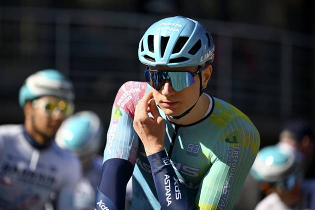 Danilith Nokere Koerse 2025 cycling race NOKERE, BELGIUM - MARCH 19 : Kanter Max (GER) of XDS Astana Team during the Men Elite UCI 1.Pro 78th Danilith Nokere Koerse cycling race with start in Deinze and finish in Nokere (188,2 km) on March 19, 2025 in Nokere, Belgium, 19 03 2025 ( Motordriver Rodrique Verfaillie & Nokere Belgium  Copyright: xTomasxSiskx