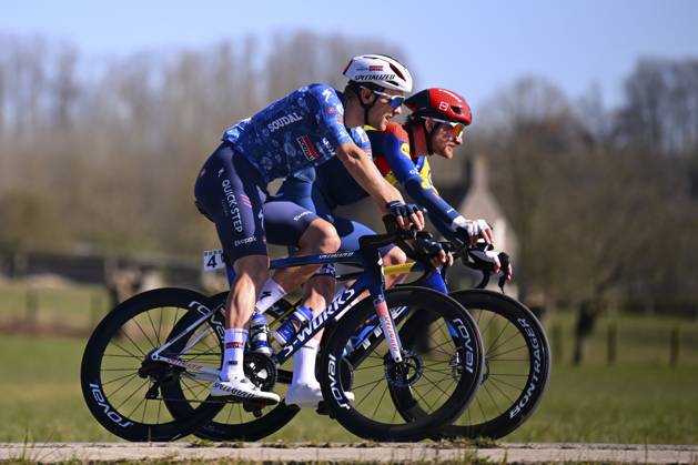 Danilith Nokere Koerse 2025 cycling race NOKERE, BELGIUM - MARCH 19 : Van Lerberghe Bert (BEL) of Soudal Quick-Step during the Men Elite UCI 1.Pro 78th Danilith Nokere Koerse cycling race with start in Deinze and finish in Nokere (188,2 km) on March 19, 2025 in Nokere, Belgium, 19 03 2025 ( Motordriver Rodrique Verfaillie & Nokere Belgium  Copyright: xTomasxSiskx