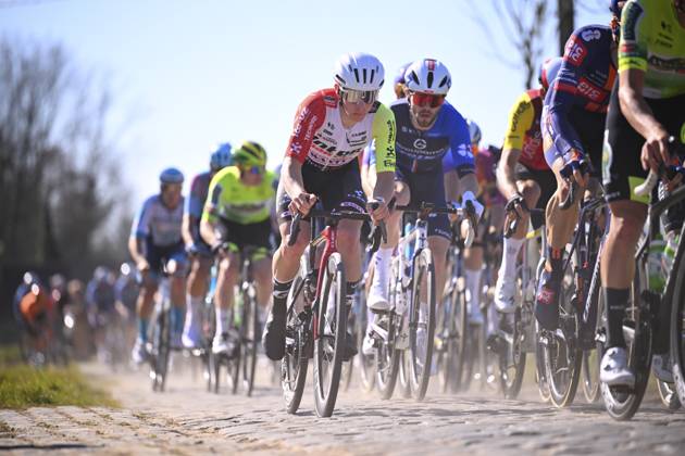 Danilith Nokere Koerse 2025 cycling race NOKERE, BELGIUM - MARCH 19 : rider of Intermarche - Wanty during the Men Elite UCI 1.Pro 78th Danilith Nokere Koerse cycling race with start in Deinze and finish in Nokere (188,2 km) on March 19, 2025 in Nokere, Belgium, 19 03 2025 ( Motordriver Rodrique Verfaillie & Nokere Belgium  Copyright: xTomasxSiskx