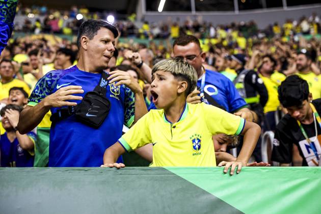 Match between brazil and colomba for the world cup qualifiers in brasilia Brasilia (df), 03 20 2025 - qualifiers 2026 world cup brazil colombia the fans celebrate the victory of the national team, Nationalteam in the match between the brazilian team and the colombian team, for the 13th round of the world cup qualifiers at the brb mane garrincha arena, this thursday night, march 20, 2025. (Foto: Pedro Paulo Diaz Thenews2 imago images) Copyright: xPedroxPauloxDiazx