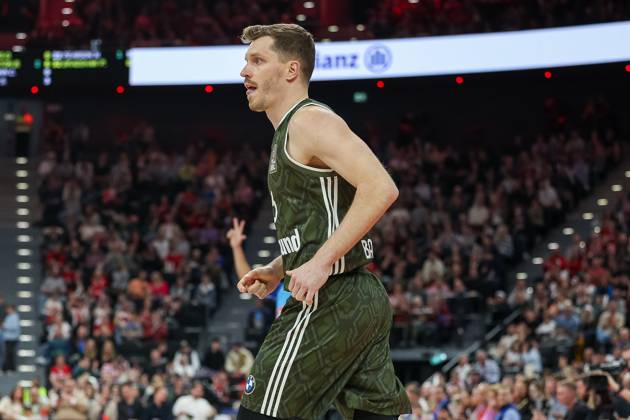 Andreas Obst FC Bayern Basketball, 13 , GER, FC Bayern Muenchen vs Rostock Seawolves, Basketball, easycredit Basketball Bundesliga, BBL, 25 Matchday, Season 2024 2025, 22 03 2025, GER, FC Bayern Muenchen vs Rostock Seawolves, Basketball, easycredit Basketball Bundesliga, BBL, 25 Matchday, Season 2024 2025, 22 03 2025 Muenchen Copyright: xEibner-Pressefoto JennixMaulx EP_JML