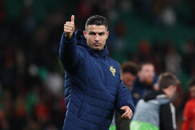 2025 03 23 xJAx Portugal, Lisbon Estadio Jose Alvalade UEFA Nations League 2025 Quarter finals Portugal Denmark v l , thumbs up, Cristiano Ronaldo Portugal thanks the fans, thanks team after the match, after the match thanks the fans, applauds the fans Copyright: JoaquimxFerreira
