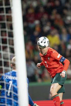 UEFA Nations League Portugal Denmark Portugal s Cristiano Ronaldo in action during the UEFA Nations League playoff match in League A between Portugal and Denmark at JosÃ Alvalade Stadium in Lisbon, Portugal on Sunday, March 23, 2025 Photo Bo Amstrup Ritzau Scanpix , Lisbon Portugal Mors  Copyright: BoxAmrstrupx xRitzauxScanpix BoxAmstrupx spdk20250324-022142-L