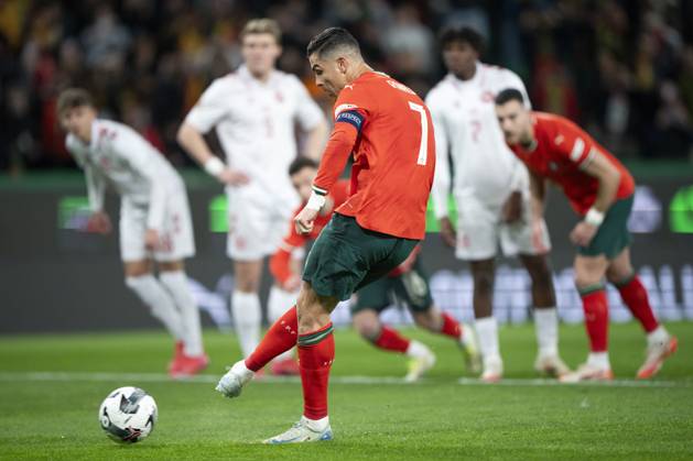 UEFA Nations League Portugal Denmark Portugal s Cristiano Ronaldo misses a penalty during the UEFA Nations League playoff match in League A between Portugal and Denmark at JosÃ Alvalade Stadium in Lisbon, Portugal on Sunday, March 23, 2025 Photo Bo Amstrup Ritzau Scanpix , Lisbon Portugal Mors  Copyright: BoxAmrstrupx xRitzauxScanpix BoxAmstrupx spdk20250324-022057-L