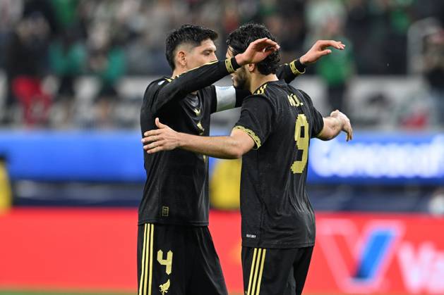 RECORD DATE NOT STATED IV CONCACAF NATIONS LEAGUE 2024-2025 Mexico vs Panama - Final Raul Jimenez celebrates his goal 2-1 with Edson Alvarez of Mexico during the Final match between Mexican national team, Nationalteam (Mexico) and Panama as part Final Four of the Concacaf Nations League 2024-2025 at SoFi Stadium on March 23, 2025 in Inglewood, Los Angeles, California, United States. INGLEWOOD LOS ANGELES CALIFORNIA UNITED STATES Copyright: xDavidxLeahx 20250323215437_CNL_2025_F_MEX_PAN_JIMENEZ240