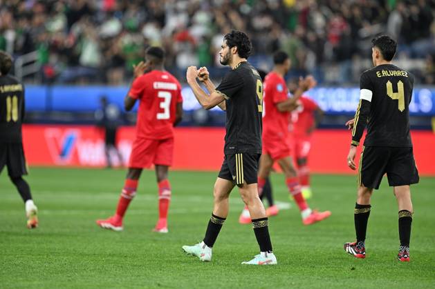 RECORD DATE NOT STATED IV CONCACAF NATIONS LEAGUE 2024-2025 Mexico vs Panama - Final Raul Jimenez celebrates his goal 2-1 of Mexico during the Final match between Mexican national team, Nationalteam (Mexico) and Panama as part Final Four of the Concacaf Nations League 2024-2025 at SoFi Stadium on March 23, 2025 in Inglewood, Los Angeles, California, United States. INGLEWOOD LOS ANGELES CALIFORNIA UNITED STATES Copyright: xDavidxLeahx 20250323215441_CNL_2025_F_MEX_PAN_JIMENEZ243