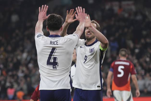 England v Latvia 2026 FIFA World Cup, WM, Weltmeisterschaft, Fussball Qualifiers Harry Kane of England celebrates scoring his sides 2nd goal during the 2026 FIFA World Cup Qualifiers Group K match at Wembley Stadium, London UK Newspapers OUT Copyright: xPaulxChestertonx FIL-21625-0067