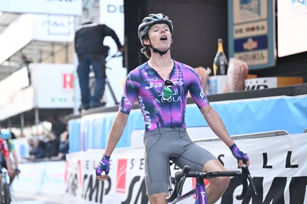Sport Bilder des Tages 26-03-2025 Settimana Internazionale Coppi E Bartali; Tappa 02 Riccione - Sogliano Al Rubicone; 2025, Jayco - Alula; Double, Paul; Sogliano Al Rubicone; 
