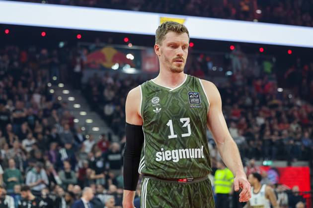 Andreas Obst FC Bayern Basketball, 13 , GER, FC Bayern Muenchen vs Partizan Belgrade, Basketball, Turkish Airlines Euroleague, Matchday 32, Season 2024 2025, 27 03 2025, GER, FC Bayern Muenchen vs Partizan Belgrade, Basketball, Turkish Airlines Euroleague, Matchday 32, Season 2024 2025, 27 03 2025 Muenchen Copyright: xEibner-Pressefoto JennixMaulx EP_JML