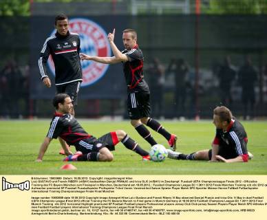 Fussball, Champions League Finale, Training Bayern München