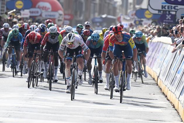 30-03-2025 Gent - Wevelgem; 2025, Soudal - Quick Step; 2025, Lidl - Trek; Merlier, Tim; Milan, Jonathan; Wevelgem; 