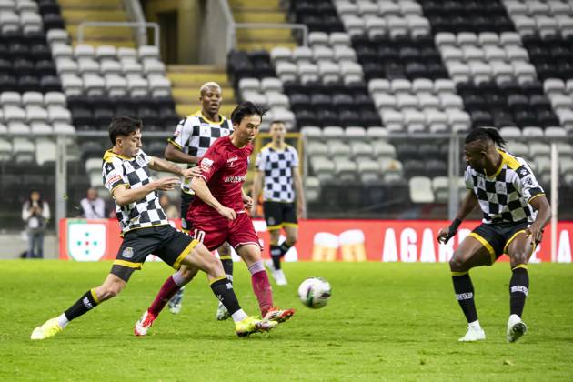 Boavista FC v Gil Vicente FC - Liga Portugal Betclic Kanya Fujimoto of Gil Vicente plays during the Portuguese Primeira Liga football match at Estadio do Bessa in Porto, Portugal, on April 1, 2025. Porto Portugal  Copyright: xRitaxFrancax originalFilename:franca-boavista250401_npA9o