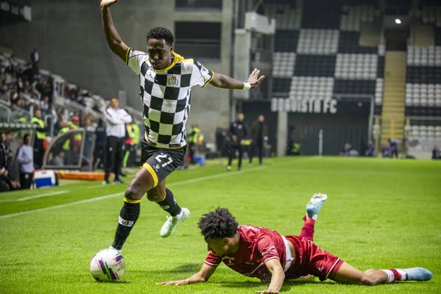 Boavista FC v Gil Vicente FC - Liga Portugal Betclic Osman Kakay of Boavista FC is in action during the Portuguese Primeira Liga football match at Estadio do Bessa in Porto, Portugal, on April 1, 2025. Porto Portugal  Copyright: xRitaxFrancax originalFilename:franca-boavista250401_npiDv