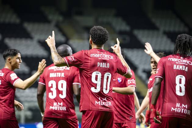 Boavista FC v Gil Vicente FC - Liga Portugal Betclic Pablo for Gil Vicente FC celebrates scoring goals in the Portuguese Primeira Liga soccer match between Boavista FC and Gil Vicente at Estadio do Bessa in Porto, Portugal, on April 1, 2025. Porto Portugal  Copyright: xRitaxFrancax originalFilename:franca-boavista250401_npihO