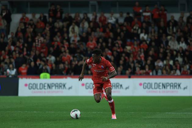 Gil Vicente F.C vs S.L.Benfica - Liga Portugal Felix Correia of Gil Vicente F.C during the match between Gil Vicente F.C vs S.L.Benfica - Liga Portugal, Estadio Cidade de Barcelos, Barcelos , Portugal (Photo by Tiago Cruz Avant Sports) Barcelos Estadio Cidade de Barcelos Portugal Copyright: xTiagoxCruzx xAvantxSportsx