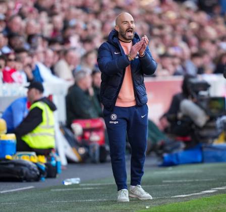 Brentford v Chelsea, Premier League, Football, Gtech Community Stadium, Brentford London, UK - 06 Apr 2025 Enzo Maresca manager of Chelsea Brentford Gtech Community Stadium London GBR, UK NEWSPAPERS OUT Copyright: xSeanxRyanx