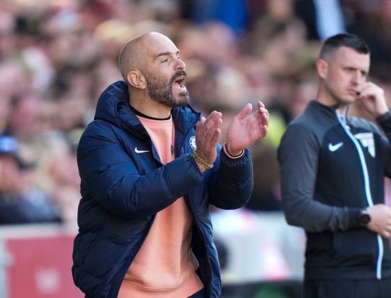 Brentford v Chelsea, Premier League, Football, Gtech Community Stadium, Brentford London, UK - 06 Apr 2025 Enzo Maresca manager of Chelsea Brentford Gtech Community Stadium London GBR, UK NEWSPAPERS OUT Copyright: xSeanxRyanx