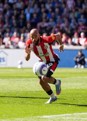 Brentford v Chelsea, Premier League, Football, Gtech Community Stadium, Brentford London, UK - 06 Apr 2025 Bryan Mbeumo of Brentford Brentford Gtech Community Stadium London GBR, UK NEWSPAPERS OUT Copyright: xSeanxRyanx
