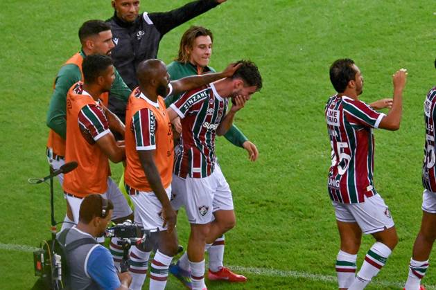 Fluminense x RedBull Bragantino RIO DE JANEIRO, RJ - 06.04.2025: FLUMINENSE X REDBULL BRAGANTINO - Martinelli starts goal during Fluminense x RedBull Bragantino held at Maracanã Stadium, for the 2nd round of the 2025 Brazilian Championship, on Sunday afternoon (06), in Rio de Janeiro, RJ. (Photo: Celso Pupo Fotoarena) x2717601x CelsoxPupo