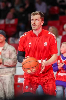 Andreas Obst FC Bayern Basketball, 13 , GER, FC Bayern Muenchen vs Basketball Loewen Braunschweig, Basketball, easycredit Basketball Bundesliga, BBL, 27 Matchday, Season 2024 2025, 06 04 2025, GER, FC Bayern Muenchen vs Basketball Loewen Braunschweig, Basketball, easycredit Basketball Bundesliga, BBL, 27 Matchday, Season 2024 2025, 06 04 2025 Muenchen Copyright: xEibner-Pressefoto JennixMaulx EP_JML